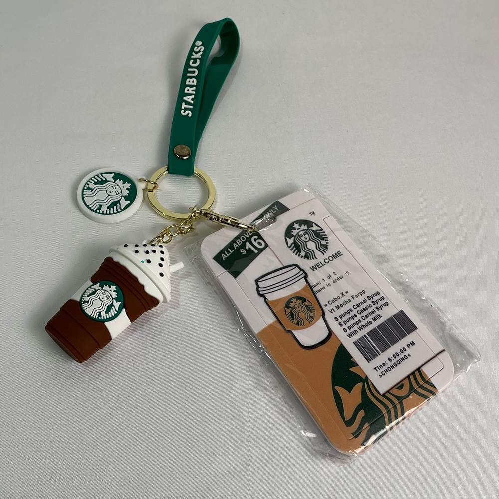 NEW
Starbucks Chocolate Frappuccino Cup
Keychain
Card Holder
ID holder
wristlet